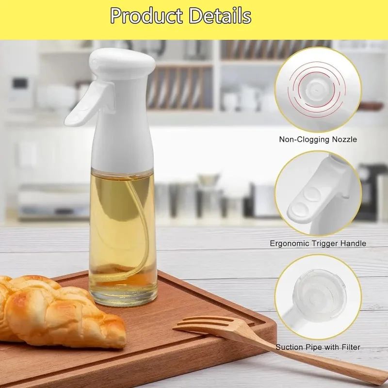 Spray de óleo para cozinhar-dispensador de azeite garrafa pulverizador névoa-reu