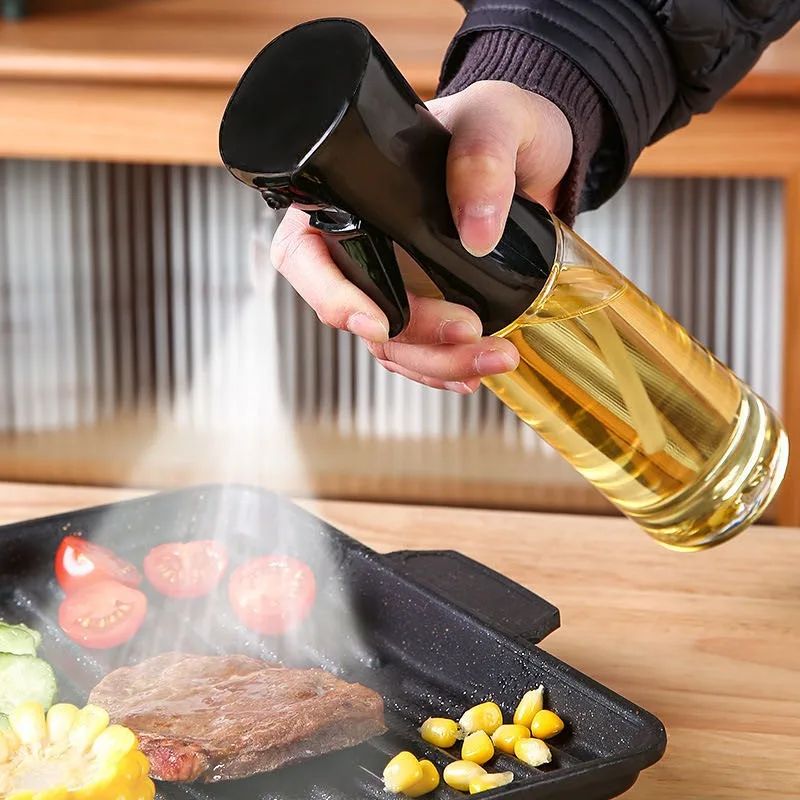Spray de óleo para cozinhar-dispensador de azeite garrafa pulverizador névoa-reu